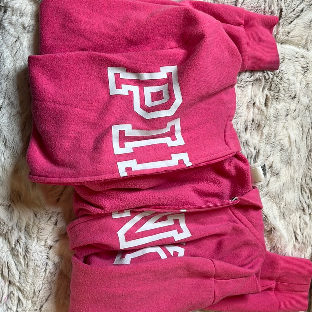 victoria’s secret sweater with no strings and a possible bleach stain